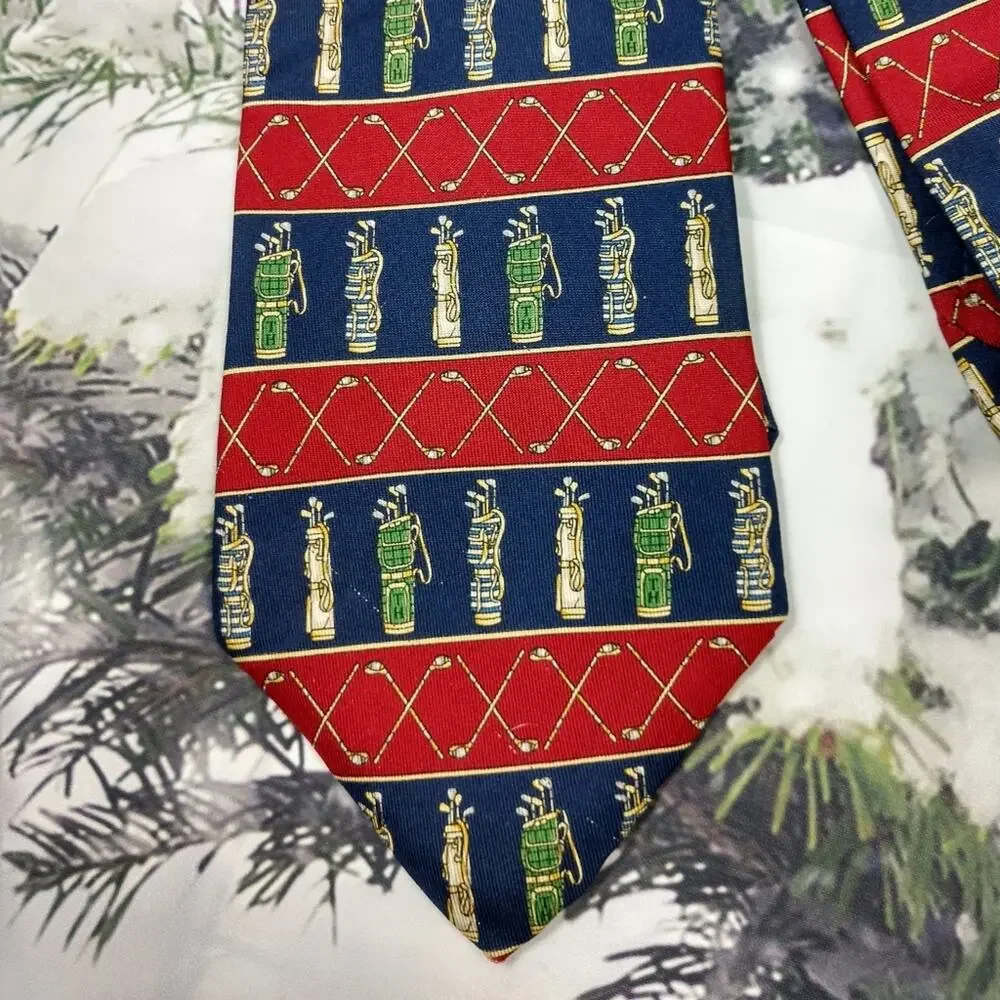 Mens Traditional Sport Silk Tie Collection Hilfiger Jack Nicholas Golf Hunt Club